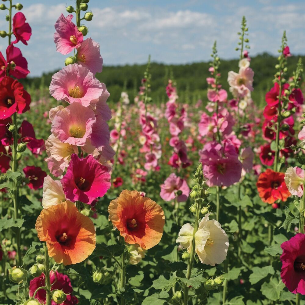 Hollyhock Flowers Hollyhock Flowers